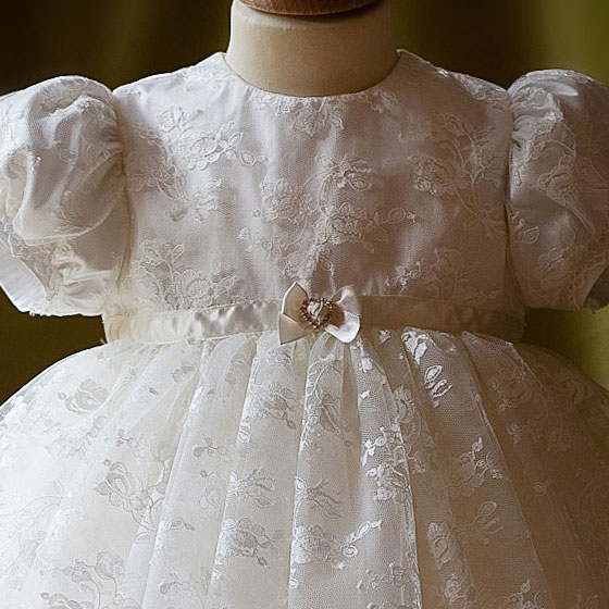 Christening Dress - Angels and fishes